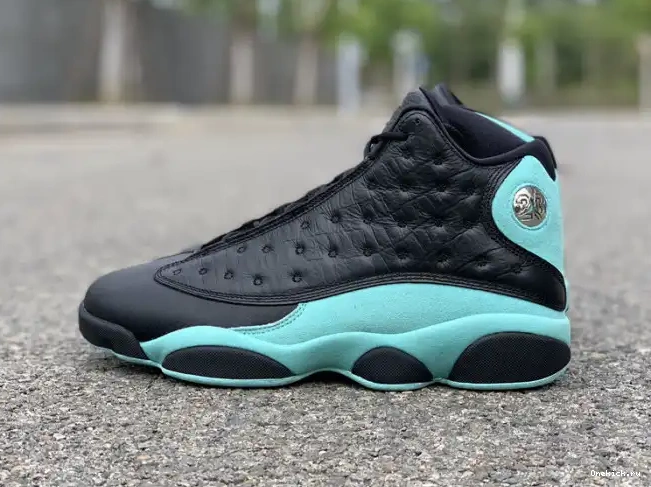 One Kick Black Air 13 Jordan Green 414571-030 Retro Island 0527